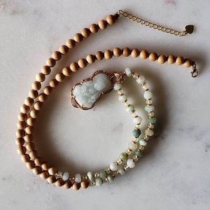 14 GF Jade Mala Necklace